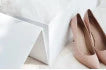 STEP 4: Additional Items—beige high-heeled shoes are displayed beside a white shoe box on a soft, light surface.