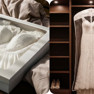 Boxed Preservation Kits vs Hanging Garment Bags: What’s Better for Long-Term Storage of Wedding Dresses