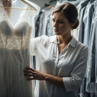 Why Do Dry Cleaners Still Use Plastic Bags? Are they Safe for Your Wedding Dress?