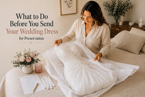 What to Do Before You Send Your Wedding Dress for Preservation