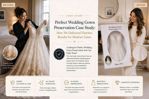 Perfect Wedding Gown Preservation Case Study: How We Delivered Flawless Results for Marloes Gauw